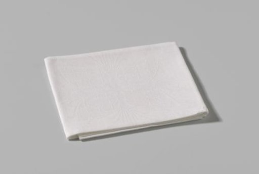 Linen Damask Finger Cloth, Needlework Motif, Design 607