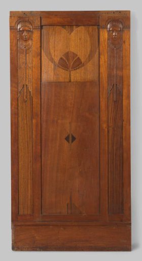 Wainscoting, part of a wooden paneling