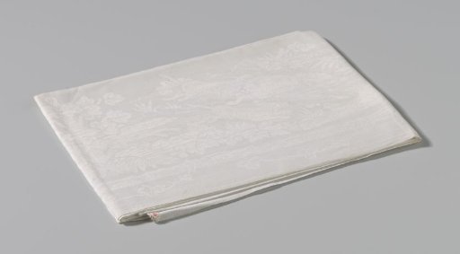 Linen Damask Napkin with a Coat of Arms