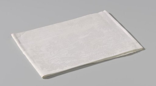 Linen Damask Napkin with a Coat of Arms