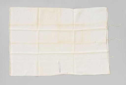 Linen pillowcase with lace entre-deux
