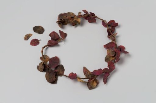 Wreath of Autumn-Red and -Brown Leaves