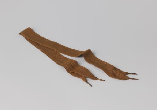 Pair of brown cotton laces