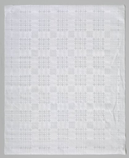 Tablecloth of linen damask with peel pattern