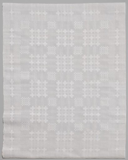 Linen Damask Napkin with Pellet Pattern