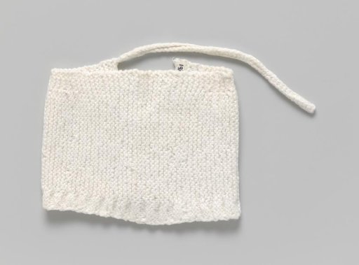 Skirt of knitted cotton, straight cut
