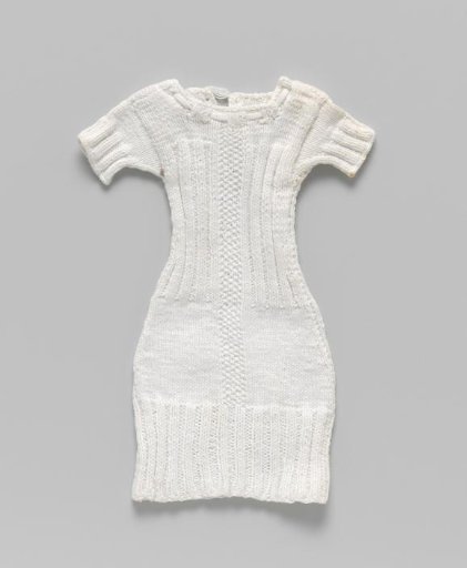 Shirt or sleeved shirt of knitted cotton