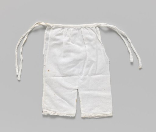 Breeches with long legs and decorated with strips