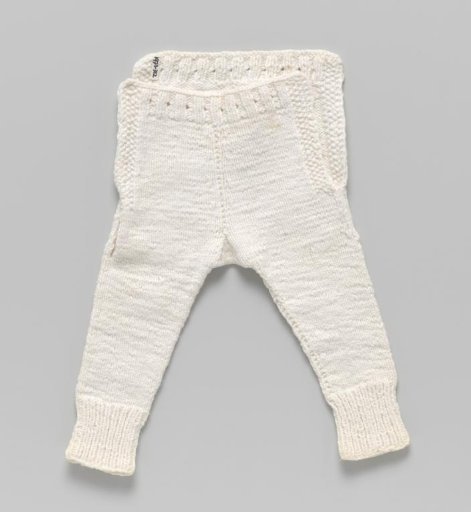 Breeches with long legs, of coarse knitted cotton