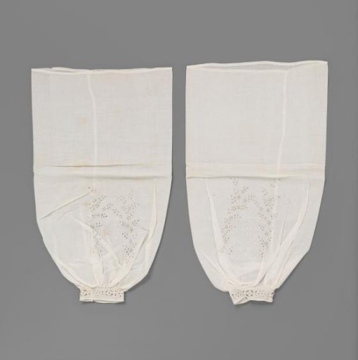 Under-sleeve of batiste with English embroidery