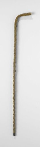 Walking stick with a straight handle
