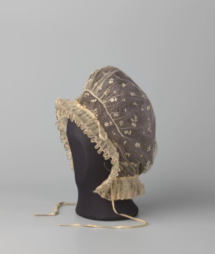Turnip Cap of Appliqué Lace