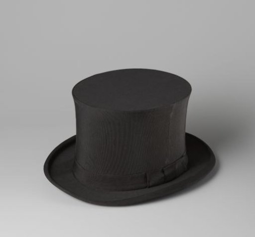 Top hat with monogram JC