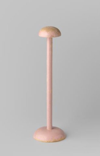 Hat stand of lilac-painted wood
