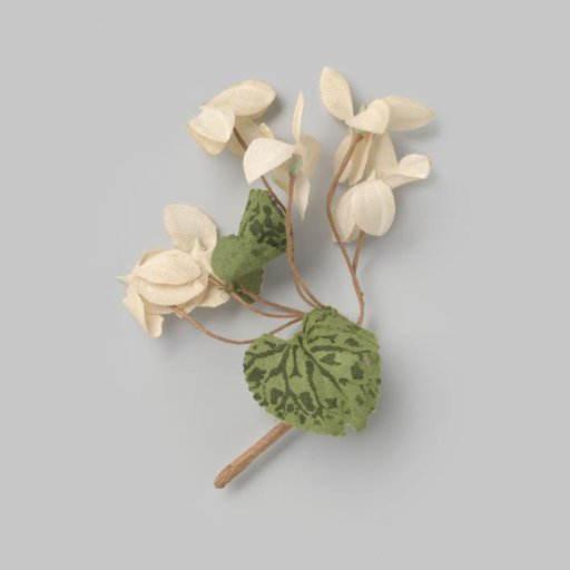 Corsage in the shape of a bunch of white alpine cyclamen