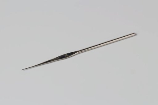 Steel hook pen with a flattened handle