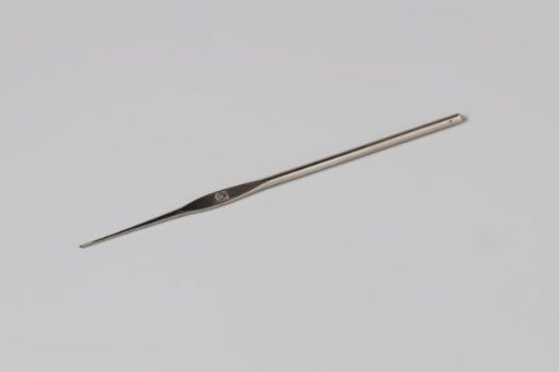 Steel hook pen with a flattened handle