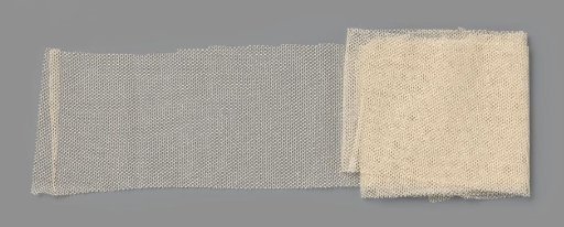 Metre of coarse cream-white cotton tulle