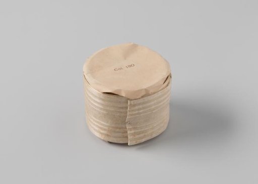 Ribbon of cream-coloured gauze with a striped pattern