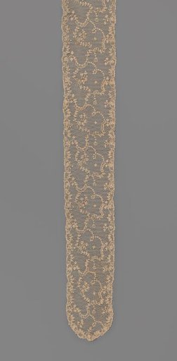 Needle-lace cap flap