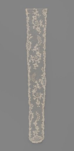 Needle-lace cap flap