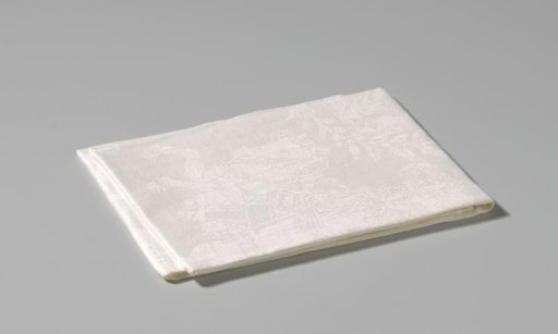 Napkin with the conquest of Neuhäusel, Gran, Buda and Pest by Leopold I, Emperor of Germany