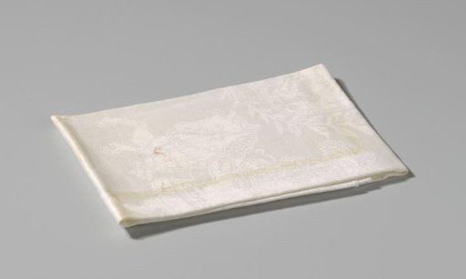Napkin with the conquest of Neuhäusel, Gran, Buda and Pest by Leopold I, Emperor of Germany