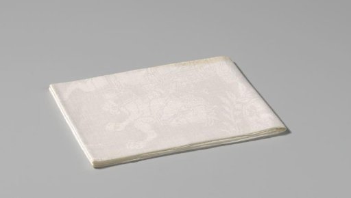 Napkin with the conquest of Neuhäusel, Gran, Buda and Pest by Leopold I, Emperor of Germany