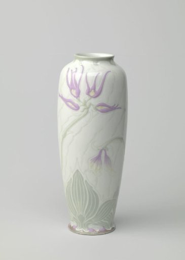 Vase with polychrome decoration