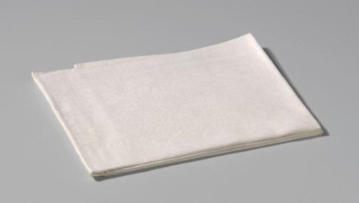 Linen Damask Napkin with a Flower Pattern