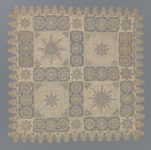 Destruction of needle and bobbin lace and embroidery