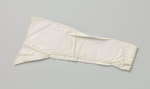 Child's Sleeve of White Linen with Hem