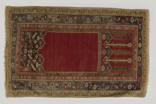 Prayer rug with lower transverse panels, LADIK