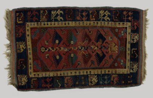 Prayer rug with double mihrab, MAKRI or BERGAMO