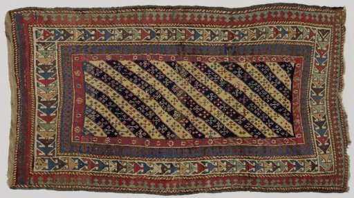 Striped Carpet with Diagonal Stripes, KARABAGH or DAGHESTAN