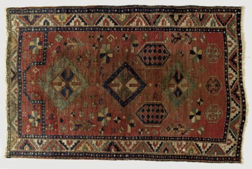 Prayer rug with squares, KAZAK