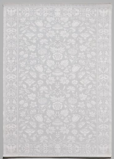 Napkin of White Linen Damask