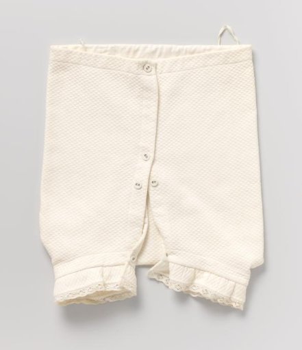Diaper breeches of cotton piqué