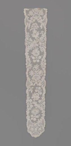Cap-Flap (Barbe) of Brussels Bobbin Lace