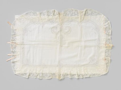 Shroud with White Embroidery Bearing the Name Lucille