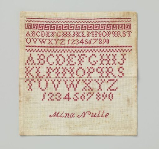 Sampler of Red Cotton on Cotton.