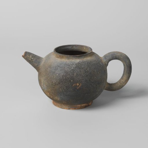 Teapot of Unglazed Earthenware (De Caluwe Bakafval)