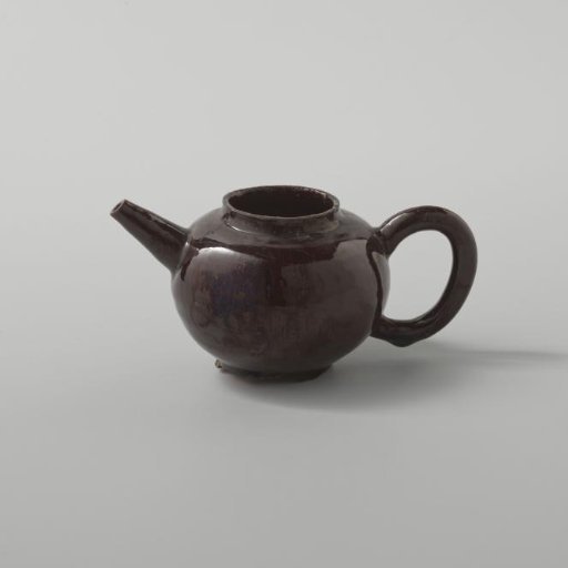 Teapot with a Black Glaze (De Caluwe Kiln Waste)