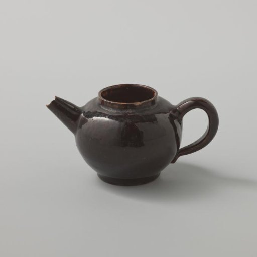 Teapot with a Black Glaze (De Caluwe Kiln Waste)