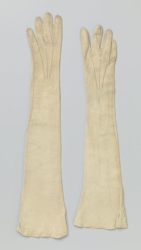 Glove of beige kid leather