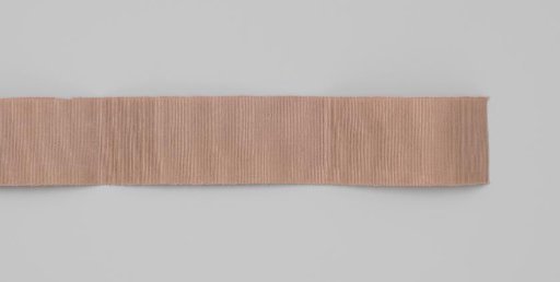 Grosgrain ribbon of beige silk