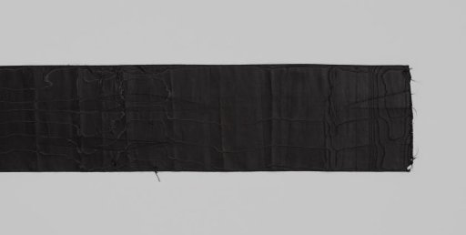 Ribbon of black moiré silk