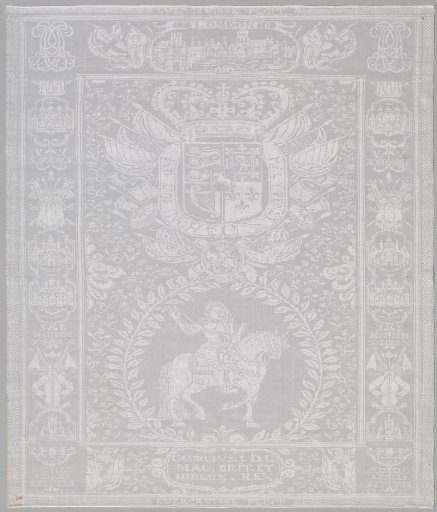 Napkin: George I of England. Mark MR 12.