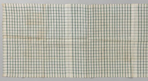 Woven lining fabric of double-checked linen