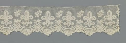Strip of Bobbin Lace with French Lily